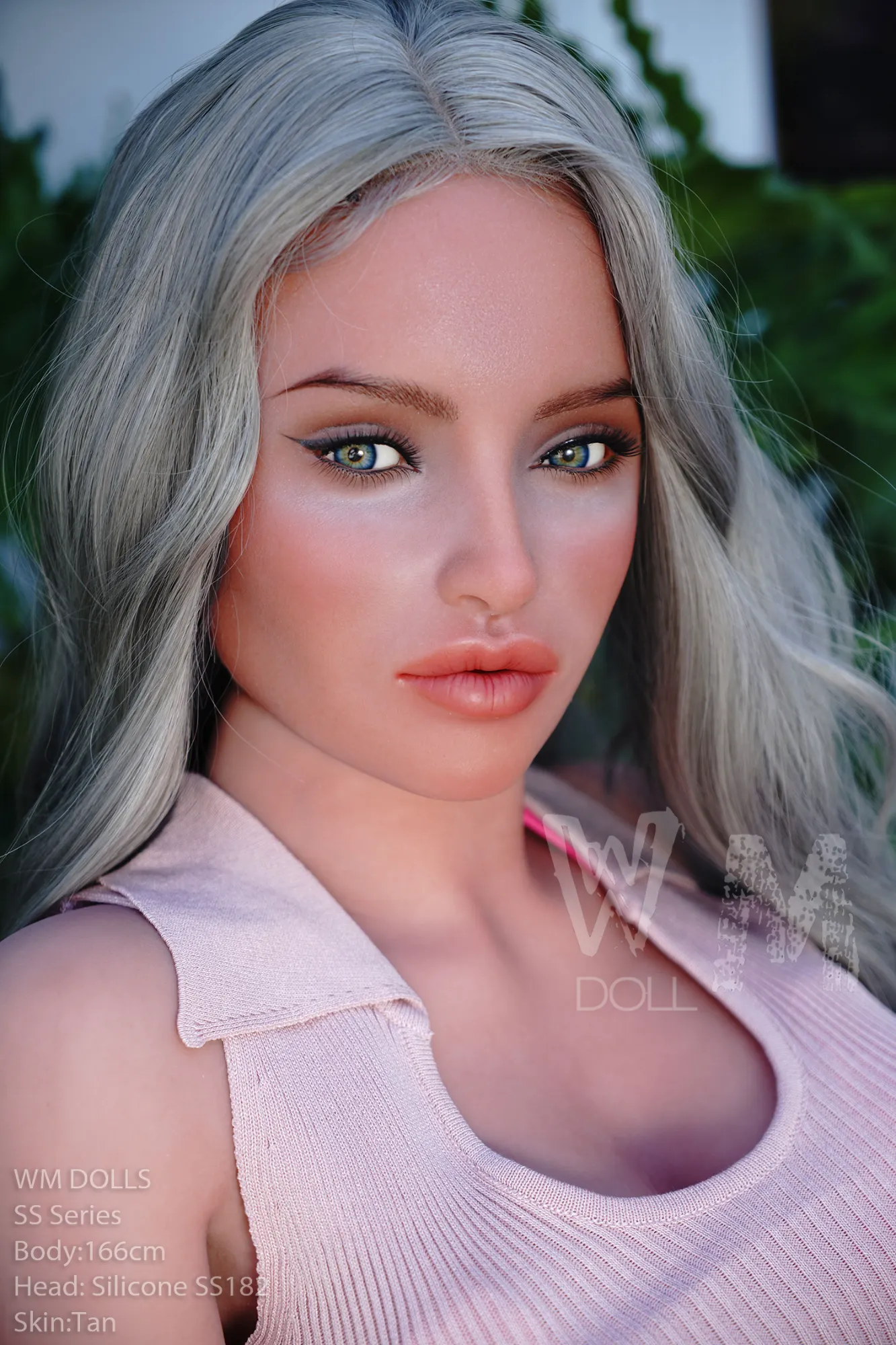 166cm (5ft5) C-Cup Hyper Realistic Silicone Head + TPE Body Hybrid Sex Doll, ROS Head #SS182